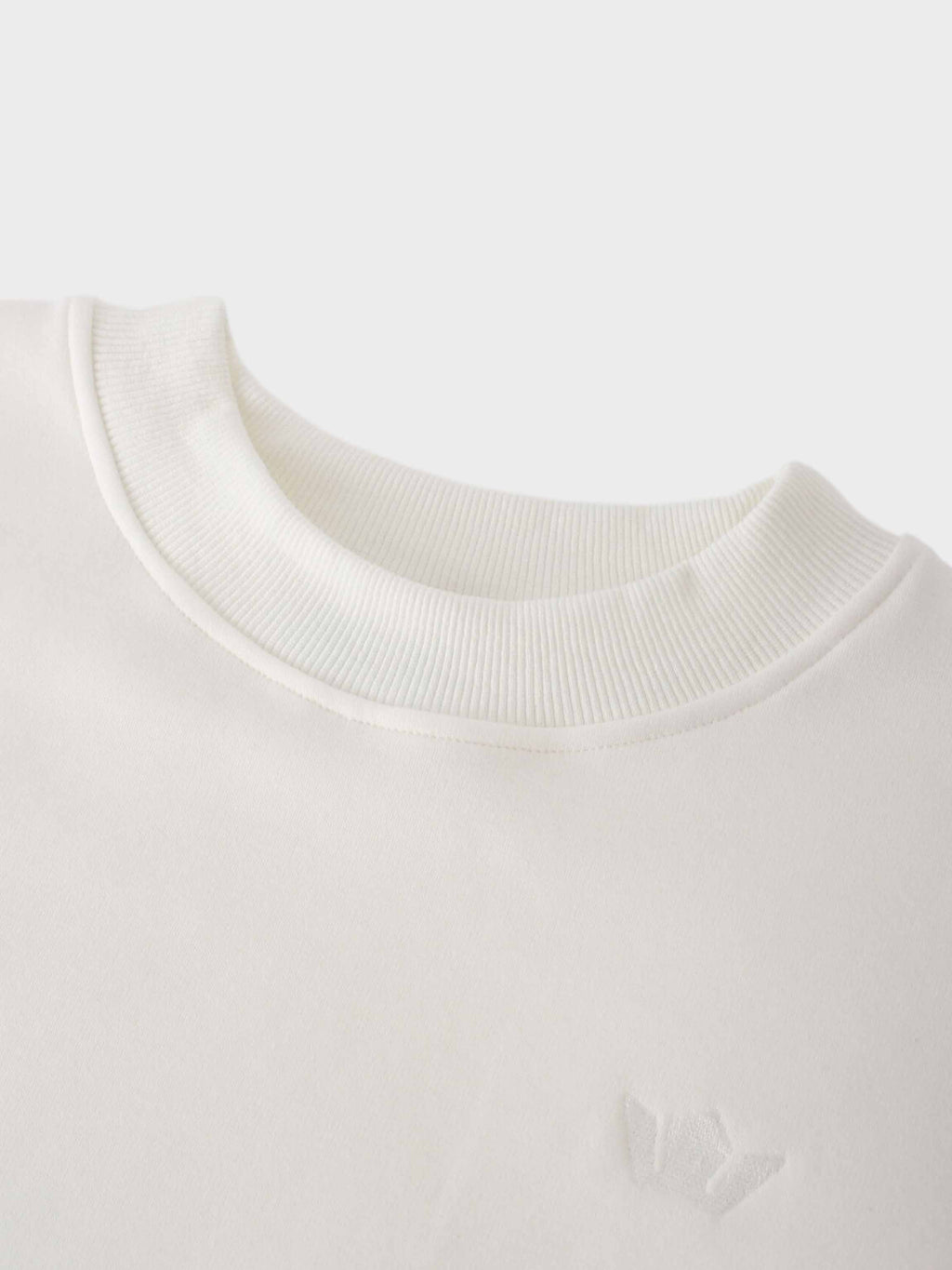 Plain Sweatshirt-Cream