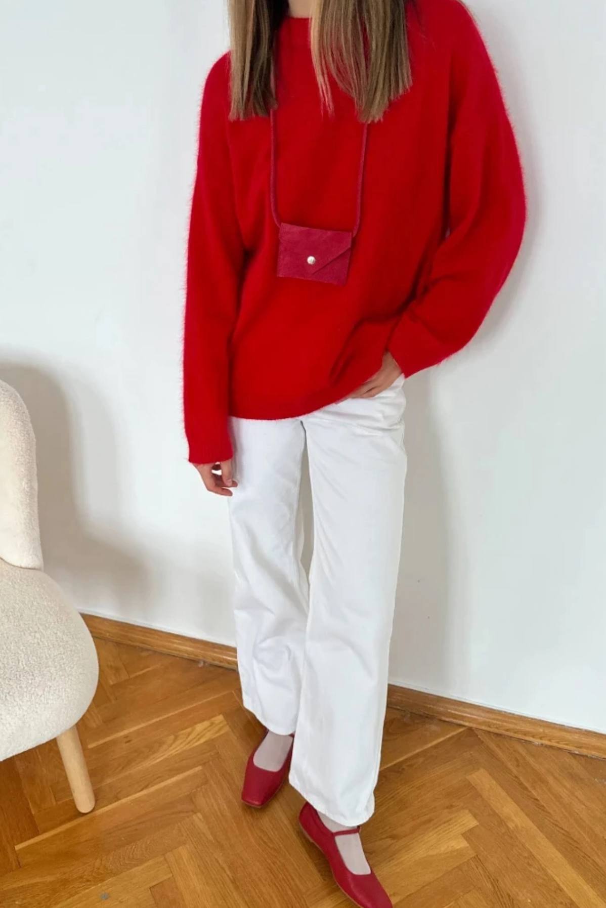 Sweater-Autumn Alpaca round Neck